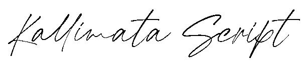 Kallimata Script字体
