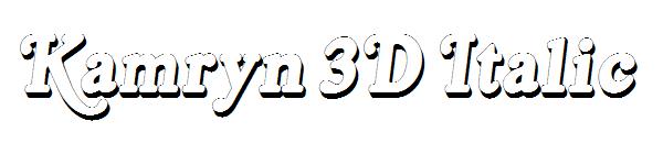 Kamryn 3D Italic字体