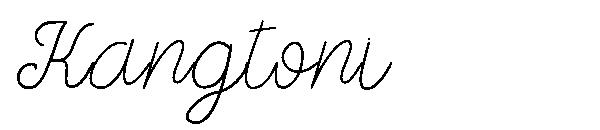 Kangtoni字体
