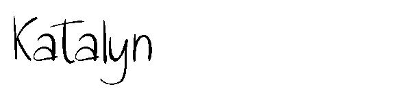 Katalyn字体