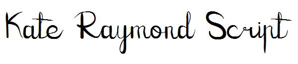 Kate Raymond Script字体