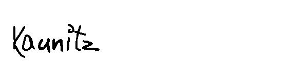 Kaunitz字体