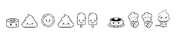 Kawaii Food字体