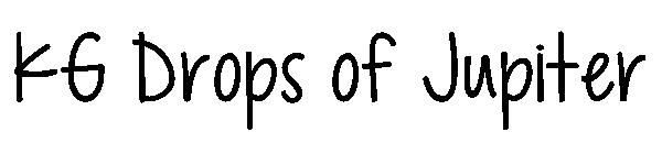 KG Drops of Jupiter字体