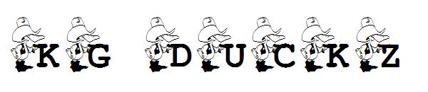 KG DUCKZ字体