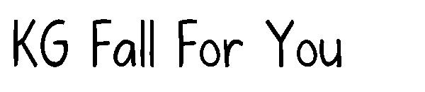 KG Fall For You字体