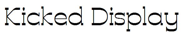 Kicked Display字体