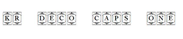 KR Deco Caps One字体