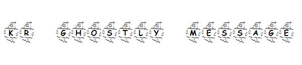 KR Ghostly Message字体