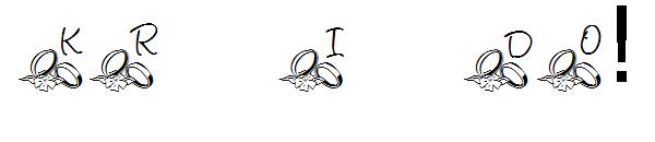 KR I Do!字体