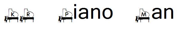 KR Piano Man字体