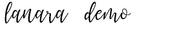 lanara demo字体