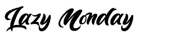 Lazy Monday字体