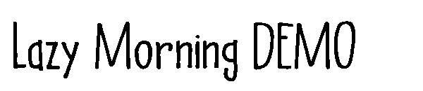 Lazy Morning DEMO字体