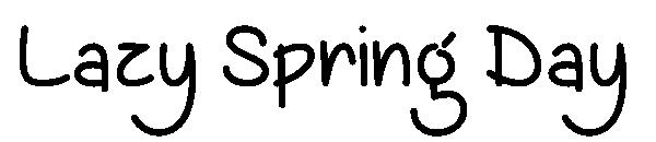 Lazy Spring Day字体