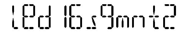 led16sgmnt2字体