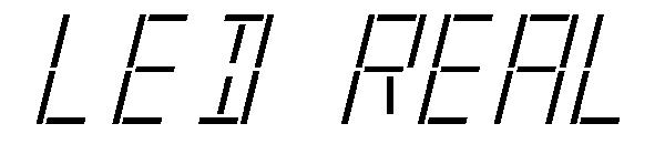 LED Real字体