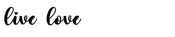 live love字体