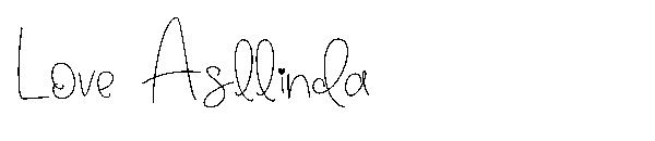 Love Asllinda字体