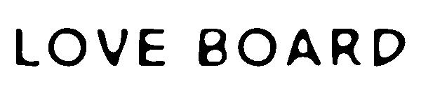 Love Board字体