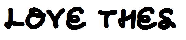 Love The字体s字体