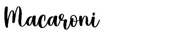 Macaroni字体