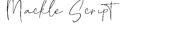 Mackle Script字体