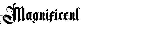 Magnificent字体