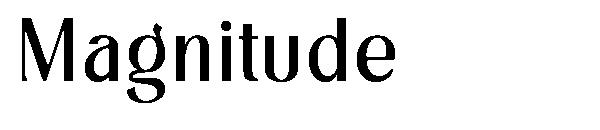 Magnitude字体