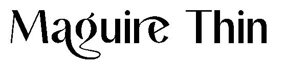 Maguire Thin字体
