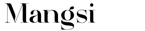 Mangsi字体