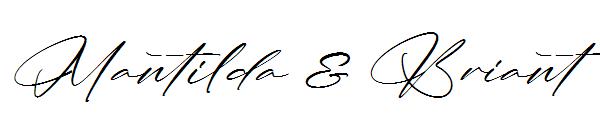 Mantilda & Briant字体