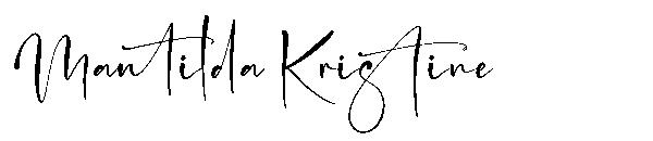 Mantilda Kristine字体