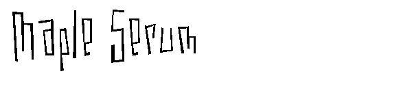 Maple Serum字体