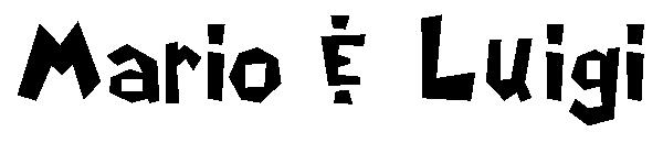 Mario & Luigi字体