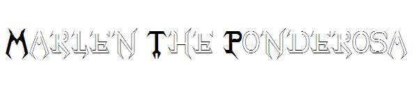 Marlen The Ponderosa字体