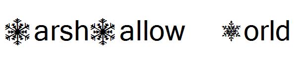 MarshMallow World字体