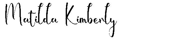 Matilda Kimberly字体