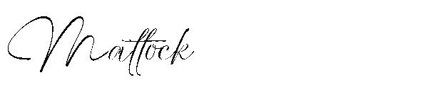 Mattock字体