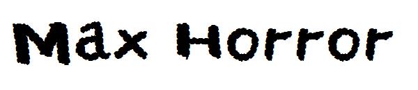 Max Horror字体
