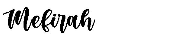 Mefirah字体