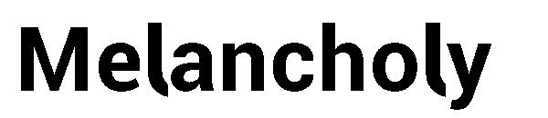 Melancholy字体