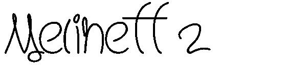 Melinett 2字体