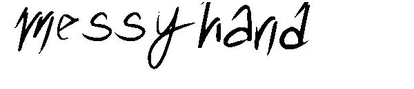 messyhand字体