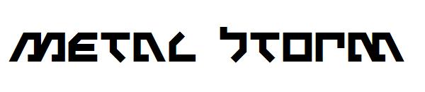 Metal Storm字体