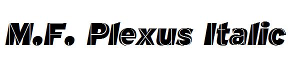 M.F. Plexus Italic字体