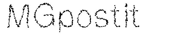 MGpostit字体