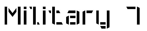 Military字体 7字体