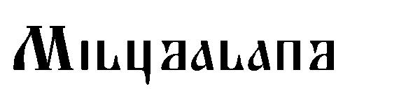 Miludaland字体