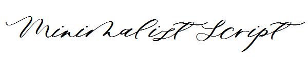 Minimalist Script字体
